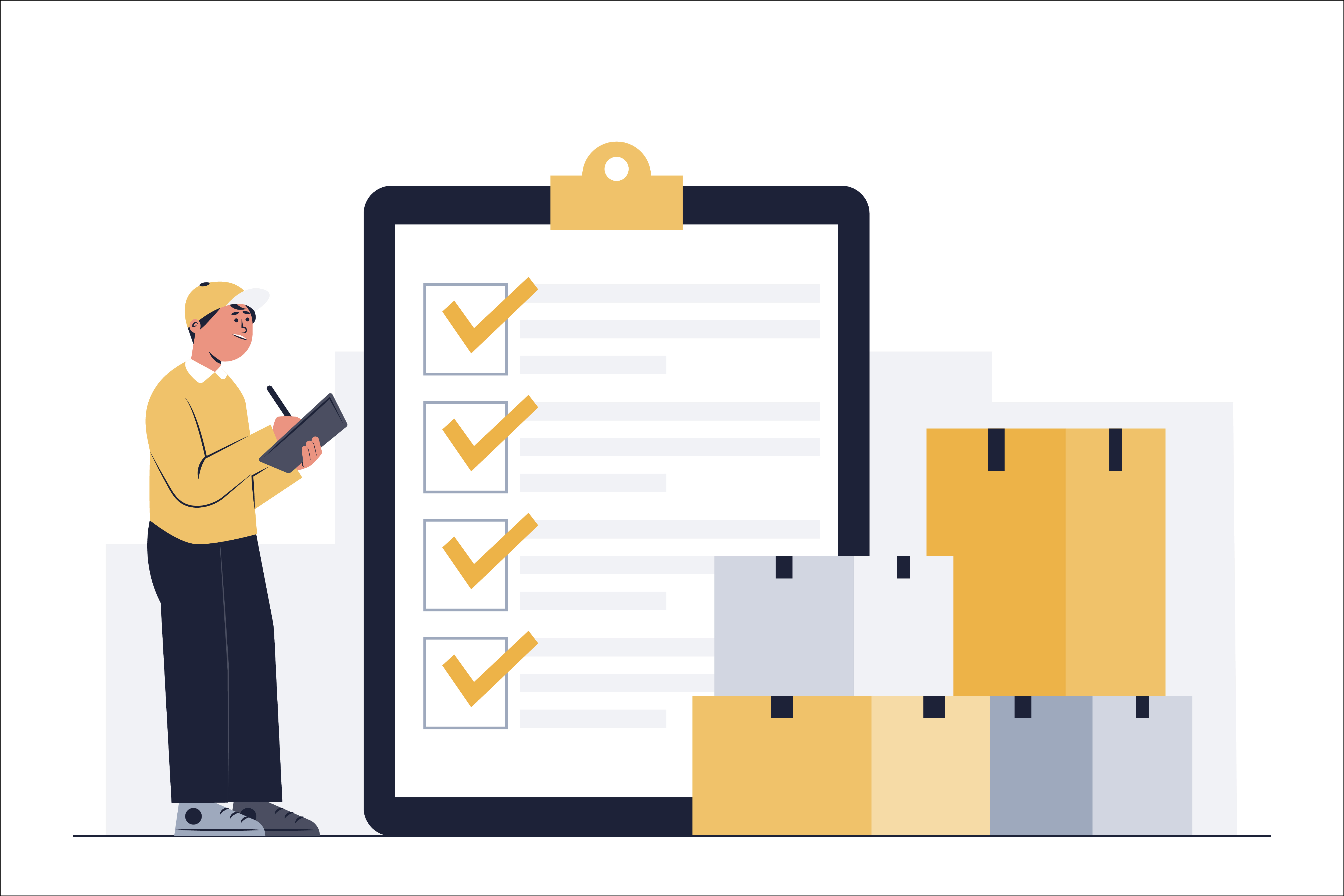 Order workflow management illustration